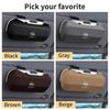 For Opel Car Sunglasses Holder, ABS Visor Glasses Case Clip Carbon Fiber Texture Car Sun Visor Glasses Box Storage