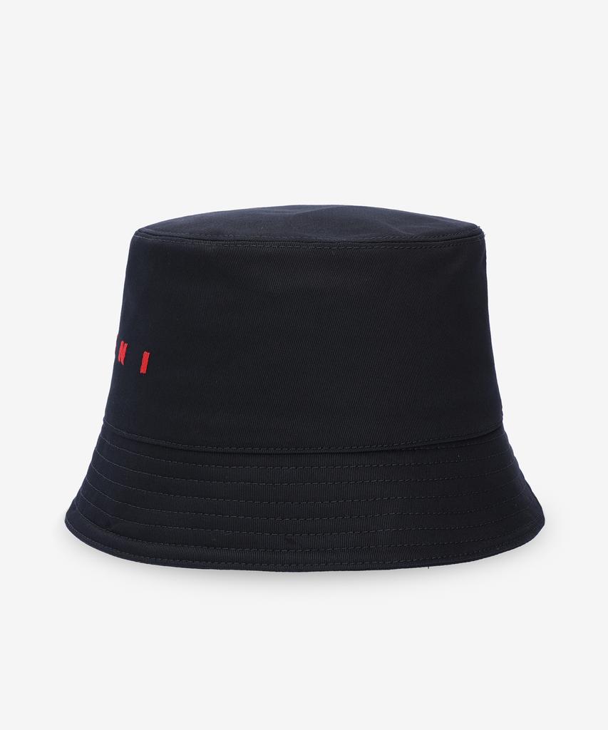 MARNI Logo Cotton Bucket Hat - Black / Clzc0110S0Utc31100N99