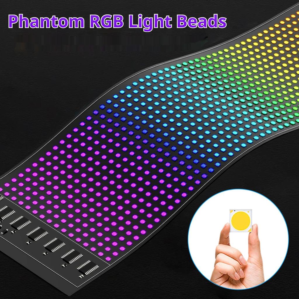 Car LED Matrix Pixel Panel DIY RGB LIghting Graffiti Scrolling Text Board Windshield Advertising Screen Bluetooth APP Control