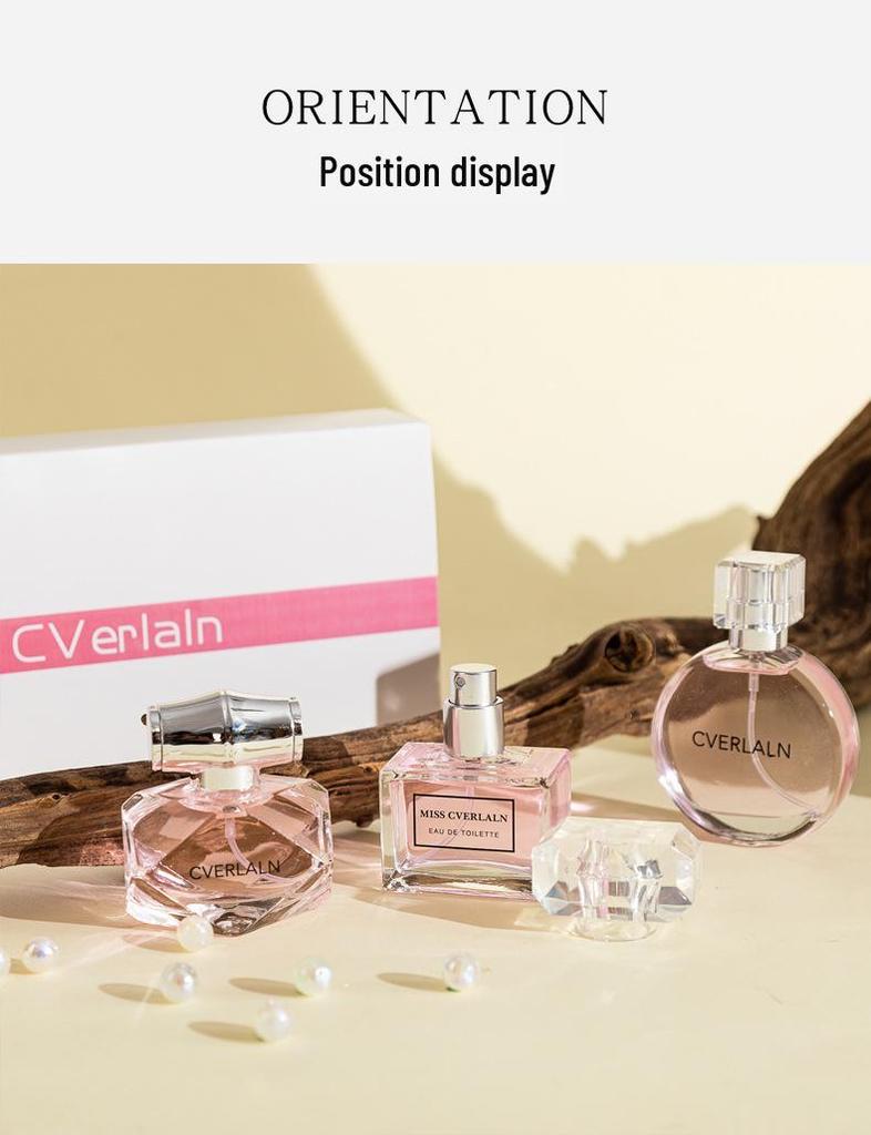 CVERIAIN Women's Perfume Set - Encounter Sweetheart, Bamboo Rhythm, Long-lasting Fragrance, Hot-selling Gift Box.