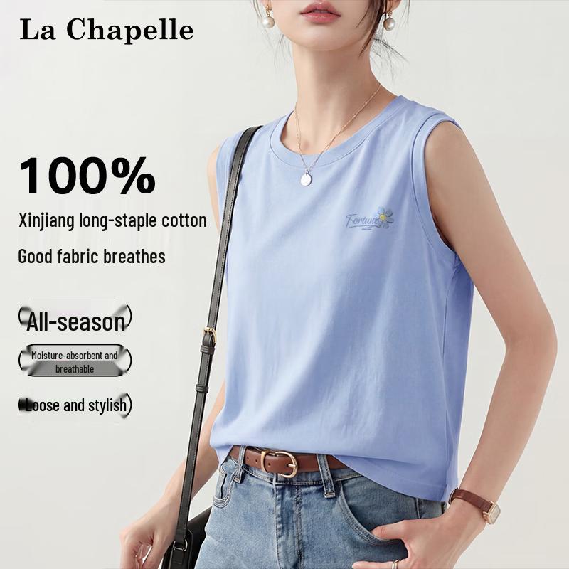 La Chapelle Women s Cotton Loose Casual Tank Top L
