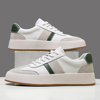 FashionSuede Leather Mens Skateboard Shoes Youth Teenage Sneakers Color Matching Men's Vulcanize Shoes New Arrival Male Tenis Masculino