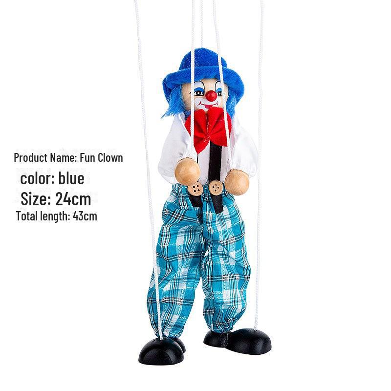 Handmade Wooden Pinocchio Marionette Puppet Doll