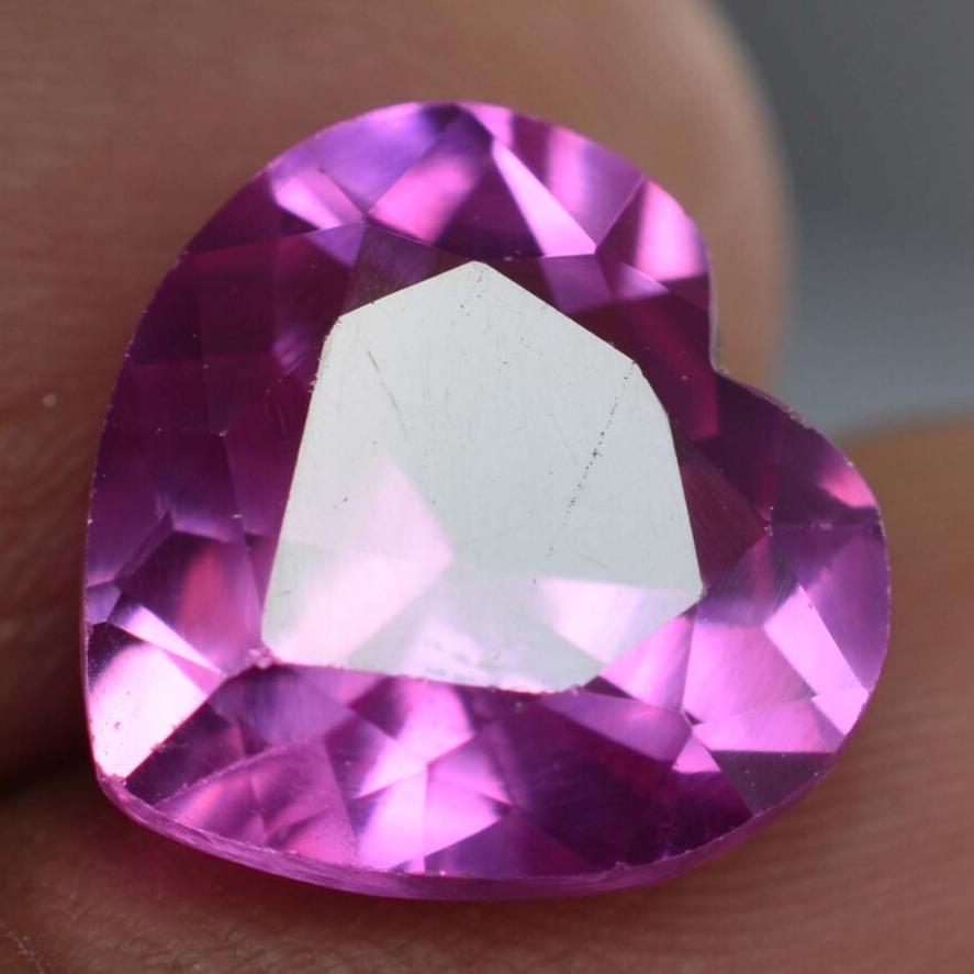 NATURAL Pink Sapphire AMAZING Heart Shape Loose Gemstone 7.80 Ct AAA+ CERTIFIED S-6827