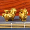 Lucky Charm, Ingot-Shaped Ornament, Desktop Decoration, Horse Statue, Animal Sculpture, Suitable For Bookshelves, Cafe Desktops