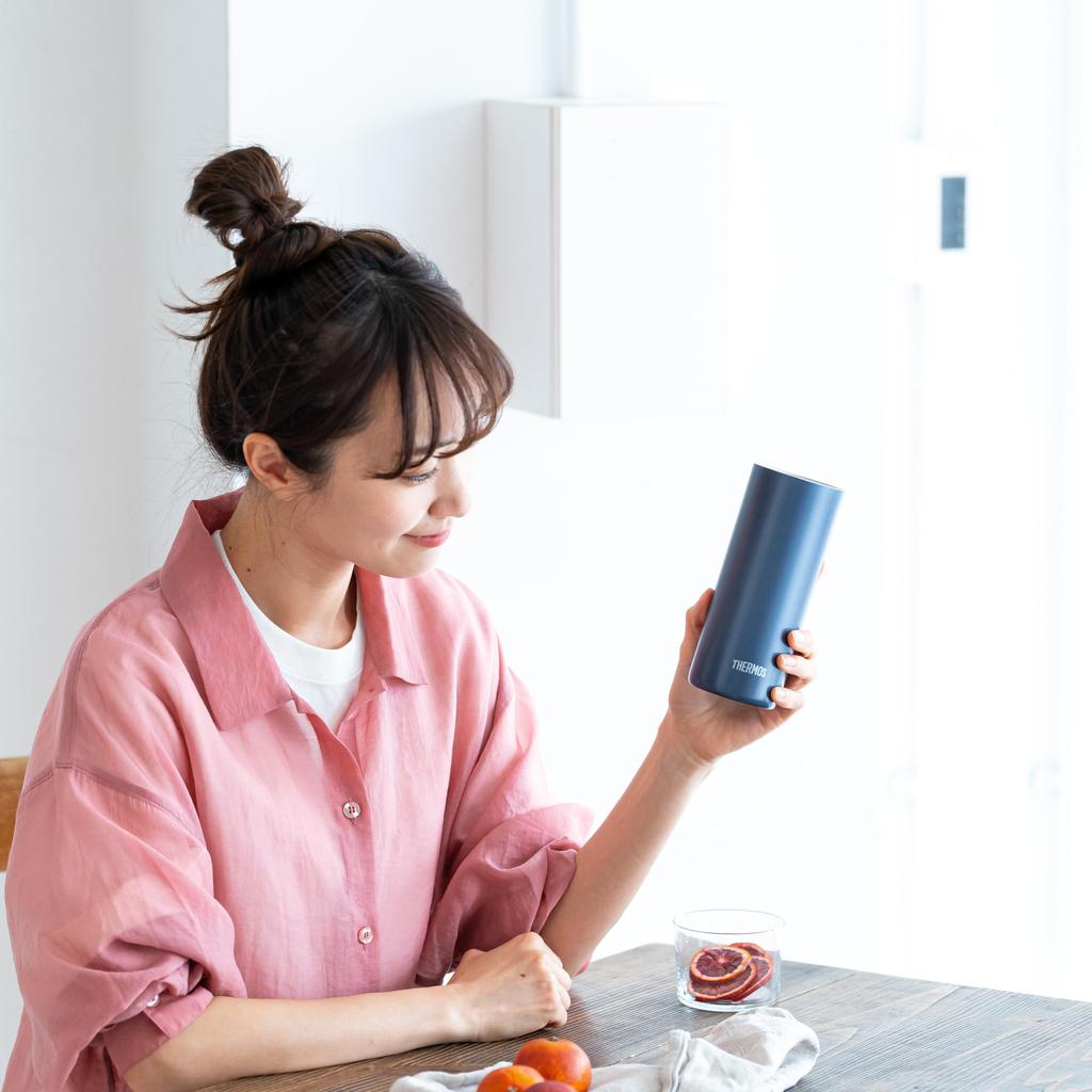 Vacuum Insulated Tumbler 420ml Metallic Black MBK Lightweight ModelThermos JDW-420C
