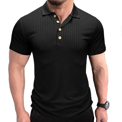 Neues trendiges Herren-T-Shirt mit Sommerkragen von Paul für Herren, schwere Übergröße, einfarbig, lässig, kurze Ärmel