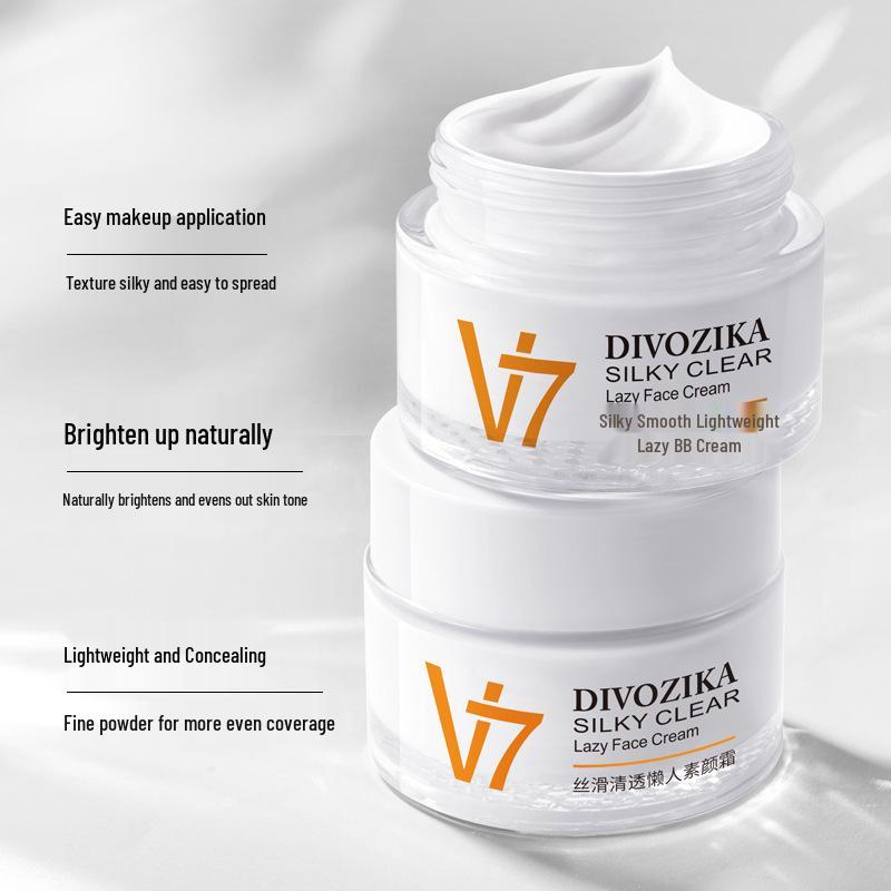 Sweetie V7 Tone-Up Moisturizing Face Cream - Nourishing Skincare Lazy Cream Cosmetics for Facial Care