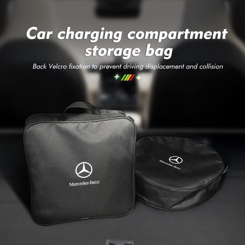 Car Chargers Cable Storage Rechargeable Gun Organizer Bag For Mercedes Benz AMG A C E S G Class W201 W210 W108 W204 W205 W203 L1