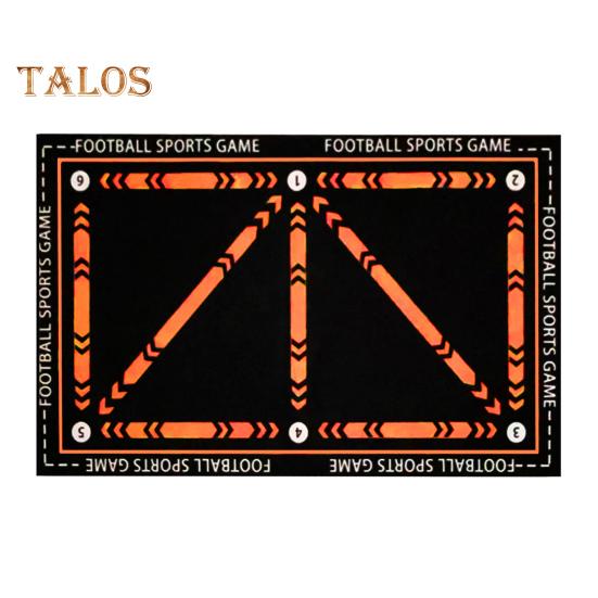 

Футбольний тренувальний килимок для покращеного контролю арки Нековзка поверхня Тренувальний килимок для навичок футбольного регбі Покращує навички поводження з м’ячем Футбольний спортивний килимок М’яч помаранчевий