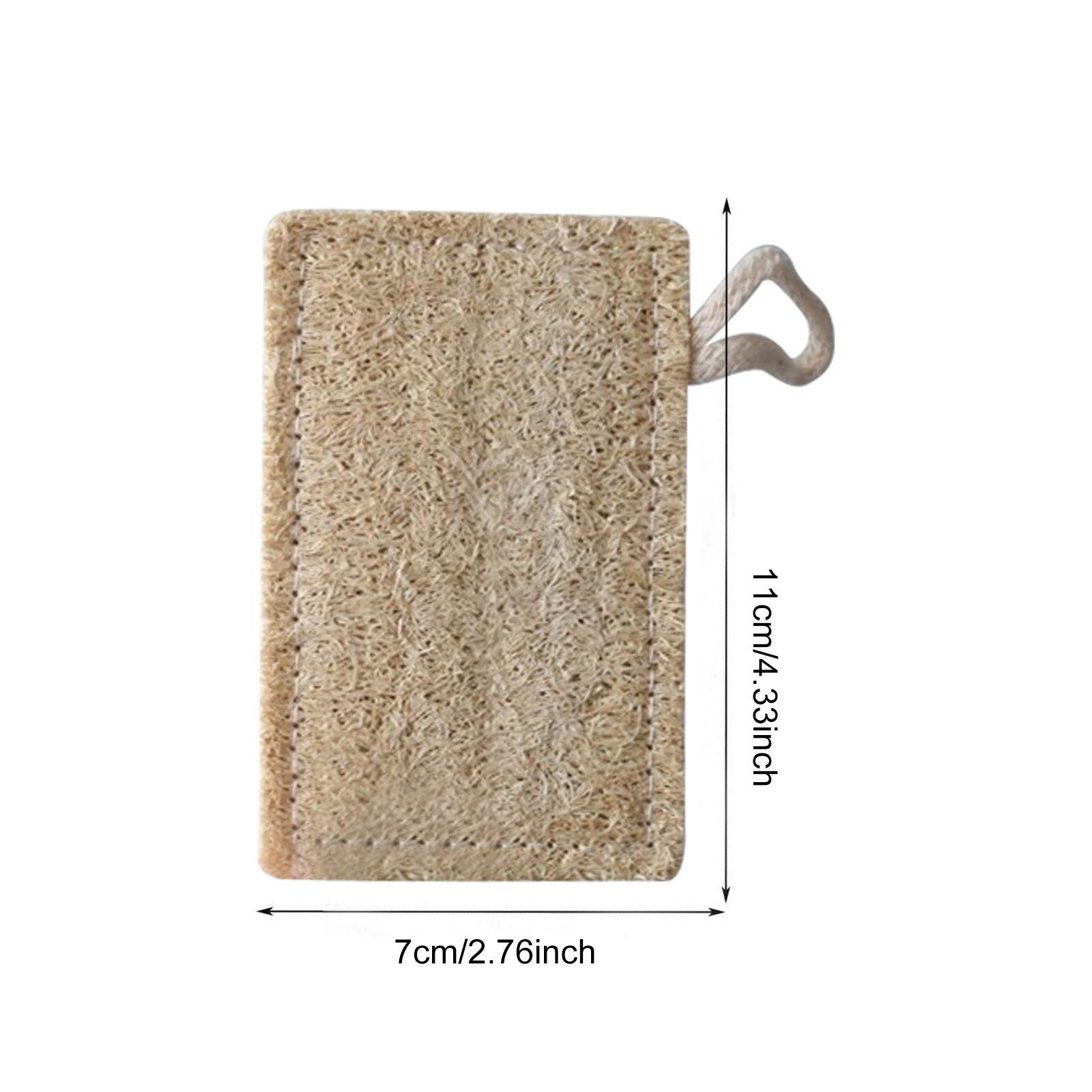 Губка из люфы Большая отшелушивающая губка для душа Премиум Натуральная экологически — фото 5