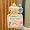 Cartoon Rabbit Ceramic Mug Gift Box for Girls - Perfect for Girlfriend or Children's Birthday