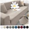 Thick Elastic Sofa Cover Slipcover For Living Room Stretch Polar Fleece Armchair Cover 1/2/3/4 Seater Corner Couch Cover