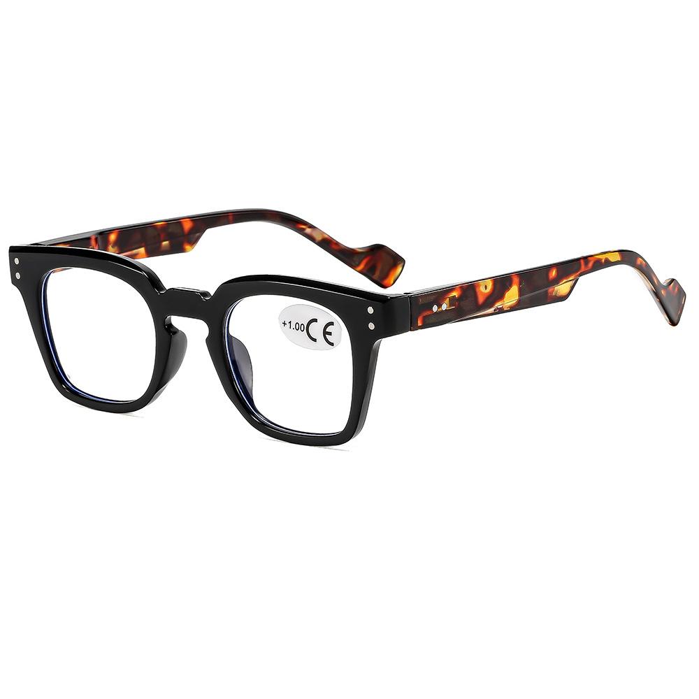 2025 New Men Presbyopic Reading Glasses Frame Retro Fashion Square Reading Eyeglasses for Presbyopia Reader Spectacles