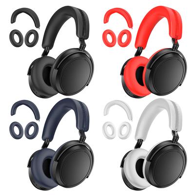 Silicone Headset Case Soft Earmuff Shell Cover Headset Sleeve Replacement Headphone Cover for Sennheiser MOMENTUM 4 Headphones