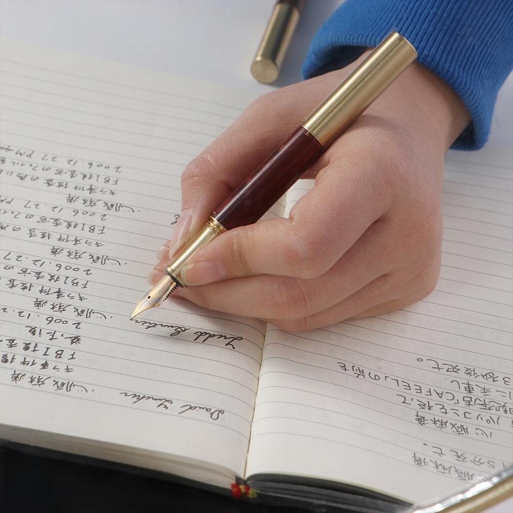 High-end Calligraphy Fountain Pen Sandalwood Business Fountain Pen  Office