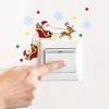 Christmas Santa Claus Switch Sticker Merry Christmas Decor for Home 2025 Navidad Xmas Ornament Penguin Sticker New Year 2026