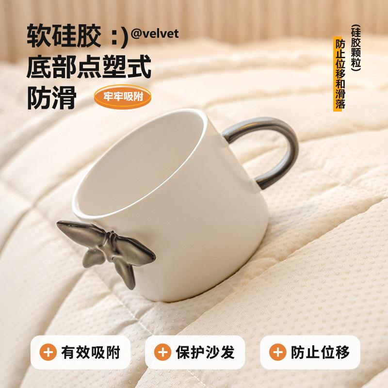 Sofa Cushion New Winter Plush Warm Non-Slip Seat Cushion Backrest Towel Simple High-End Leather Sofa Cover