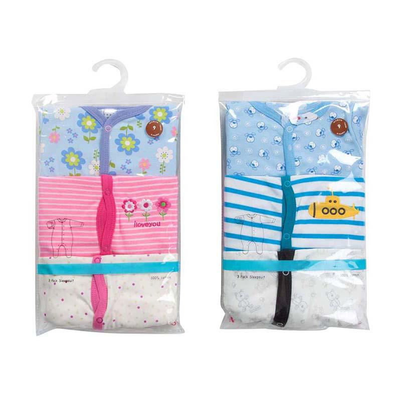 Newborn Long Sleeve Harem Rompers with Feet - Spring/Summer Crawling Baby Clothes