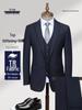 High-End Navy Blue Suit for Men and Women: Professional Formal Wear