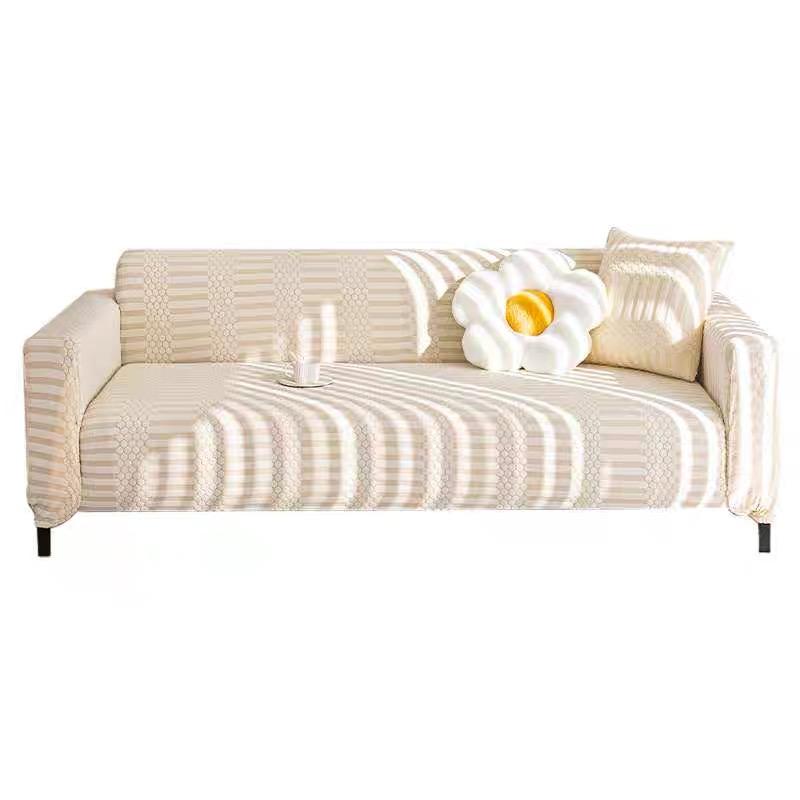 Grube nordyckie żakardowe pokrowce na sofę do salonu regulowane elastyczne pokrowce na sofy pokrowce na sofy na fotele antypoślizgowe pokrowce na kanapę