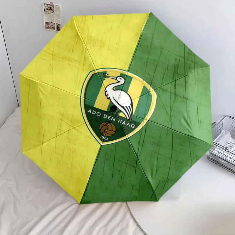 1 PC Automatic Folding Umbrella - ADO Den Haag Pattern, Portable & Foldable Design with 8 Ribs, Christmas Birthday Gifts