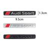 3D ABS Car Rear Trunk Side Body Fender Emblem Sticker Decoration Decal For  Audi Sport Badge Logo Auto Modification Accessories