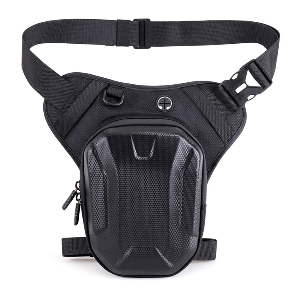Adjustable Motorcycle Leg Mounted Hard Case Organizer Polyester Storage Bag for Phone Keys tool During Long Rides