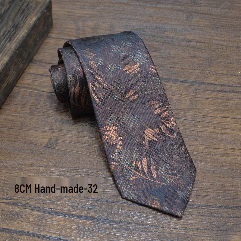 Men's Elegant Floral Pattern Tie: Fashionable Wedding & Banquet Accessory
