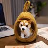 New Creative Simulation Cartoon Toy Doghouse Pendant Plush Unzipped Children's Toys Gift