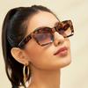 Leopard Square Fashion Sunglasses for Women Men Retro Fashion Anti Glare Sun Shades for Vacation Beach Party