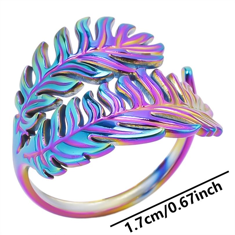 Rainbow Eye Horus Heart Star Ring Music Hip Hop Jewelry Stainless Steel Rings For Women Men Accessories Anillos Acero Inoxidable