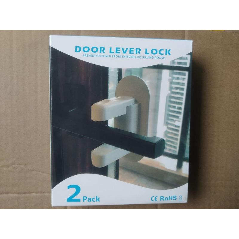 Child Baby Safety Lock Rotation Proof Professional Door Adhesive Security Latch Multi-functional Simple,Durable ABS Tool-free Installation