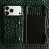 Genuine Leather Case With Wrist Strap Kickstand For For Iphone 17 Pro Max 16 1 14 13 12 Crocodile Pattern Protective Funda