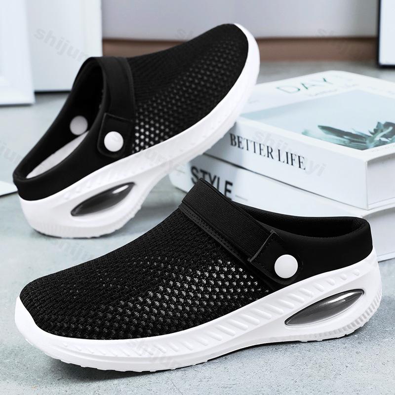 Women's Shoes 2025 New Concise Comfortable Lightweight Outdoor Slippers Breathable Mesh Sandals Women’s Fly Weave Casual Shoes