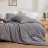 100% Cotton Double Gauze Bedding Set Soft Breathable Bed Sheets Duvet Cover Single Beds