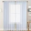 2 Panels Chiffon Sheer Window Curtains for Living Modern Simple Curtain Gauze Semi-blackout Balcony Thin Window Screen