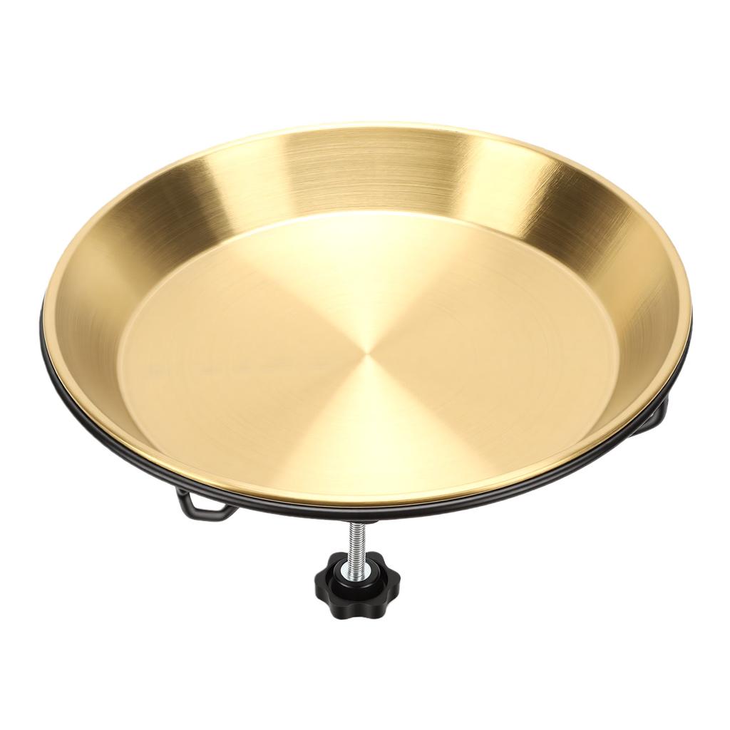 Outside Birdbaths Bowl Metal Detachable Bird Water Spa Bowl for Outdoor Garden Yard Patio Lawn