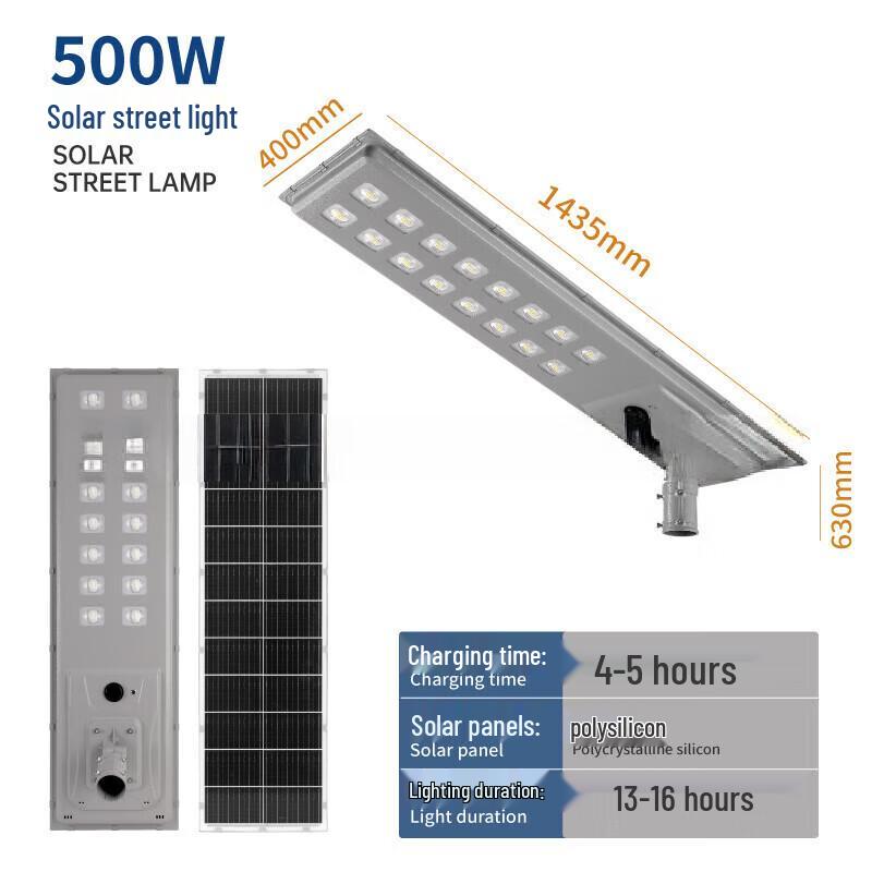 NuFeng 500W Solar Outdoor Courtyard Light