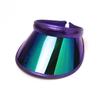 2023 Unisex Candy Color PVC Sun Visor Hat - Spring/Summer UV Protection