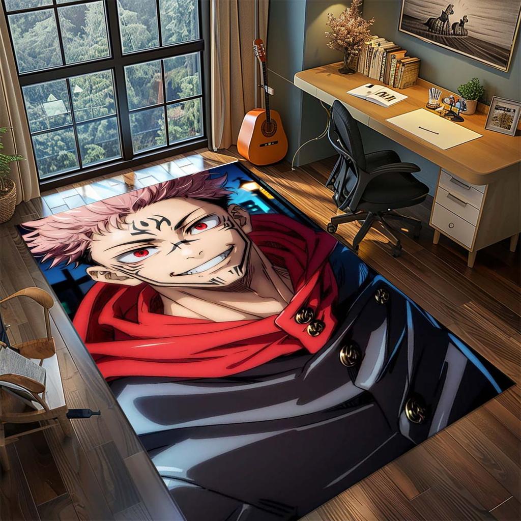 Jujutsu Kaisen Anime Koberec Velký Koberec Protiskluzová Omyvatelná Podložka do Domácnosti Herní Místnost Ložnice Domácí Dekorace -QJY