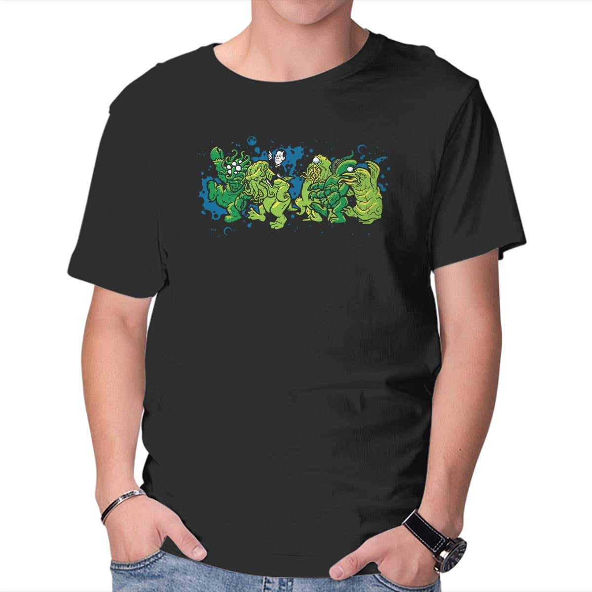 Unisex Crew Neck T-Shirt Where the Old Things Are Graphic Short Sleeve Casual Tee S