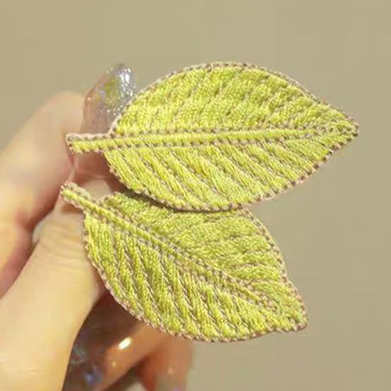 2Pcs Girl Hairpins Leaf Design Lightweight Hair Clips Bang Back Head Hair Pins Hair Fixing Tool Hair Accessories