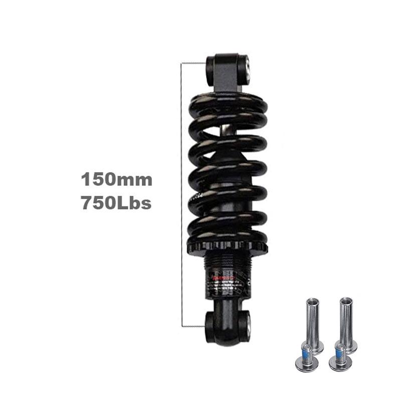 AttLvTu MTB Rear Shock Absorber, 150mm 165mm 190mm Bicycle Coil Spring Suspension, for Mountain Bike E-Bike Wheelchair