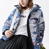 FILA Loose Short Hooded Down Jacket Women Outerwear F11W048906F-BK