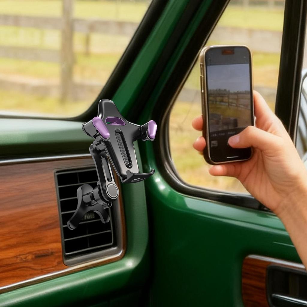 Car Vent Phone Mount Silicone Non-Slip Stand Car Vent Phone Holders For Family Friends Women Automotive Vehicle Indoor Outdoor