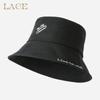 Summer Embroidery Letter Pattern Bucket Hat Fashion Girls Outdoor Sun Beach Fisherman Cap Classic Girly Casual Bob Panama Hat