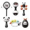 Handheld Baby Cartoon Panda Baby Shaker Toy for Hearing Sensory Stimulation Infant Toy Rattle Panda Shaker