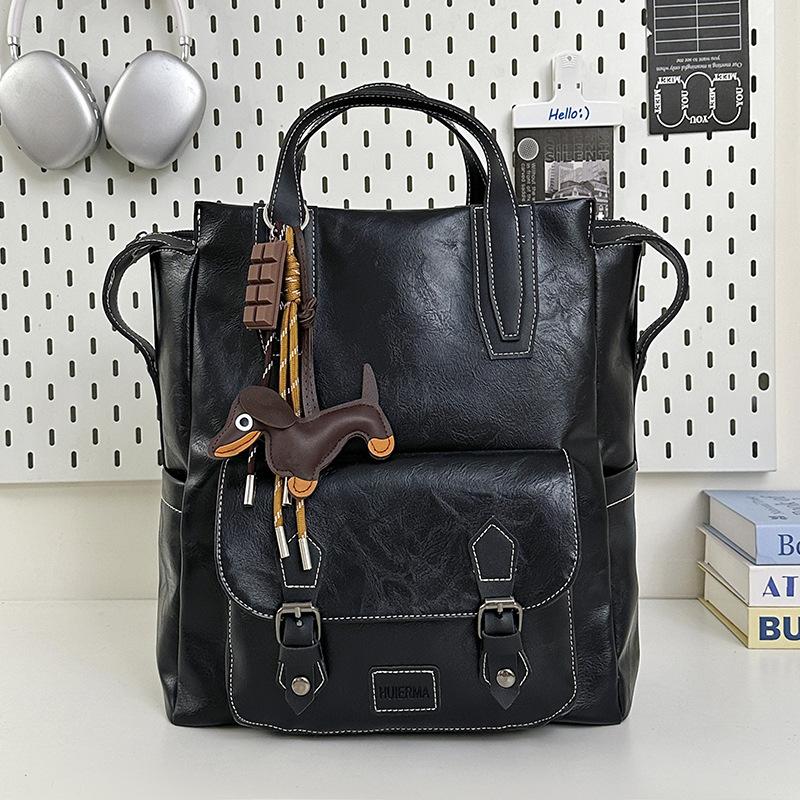 Schoolbag new bag women's retro backpack commuter backpack versatile schoolbag rear backpack fashion women's bag going out small schoolbag
