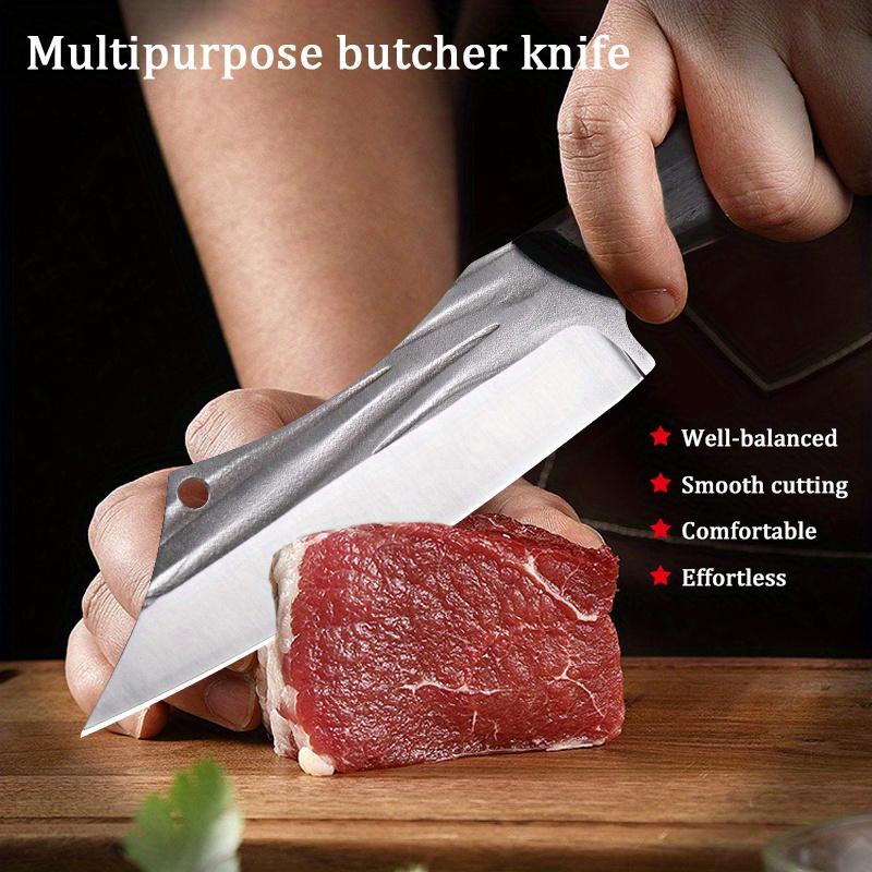 2Pcs Kitchen Chef Knife Set Stainless Steel Utility Knife Boning Knife Cooking Knife Fish Slicing Cutting Knife Outdoor Survival